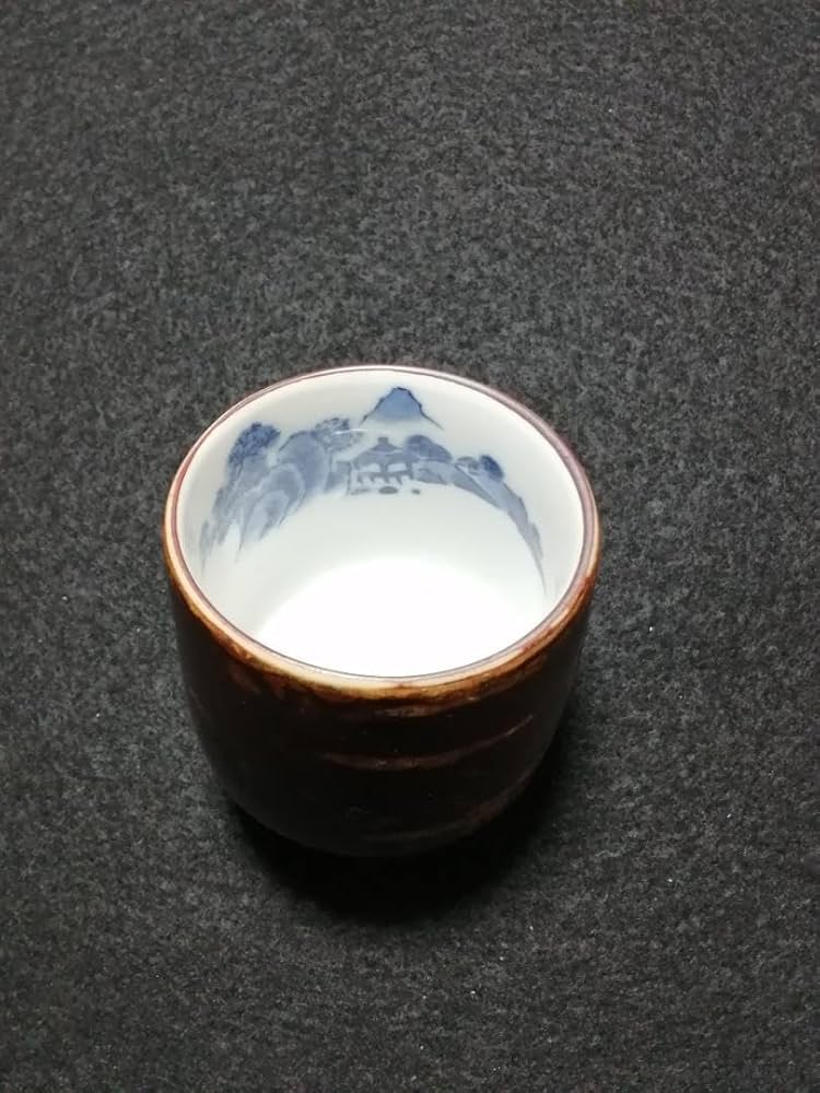 【秋田伝統工芸 樺細工 蓋付き湯呑み 4客セット｜藍絵入り｜来客用】 楽天市場】樺細工 ぐい飲み 桜 （ブルー） 桜皮細工 秋田伝統